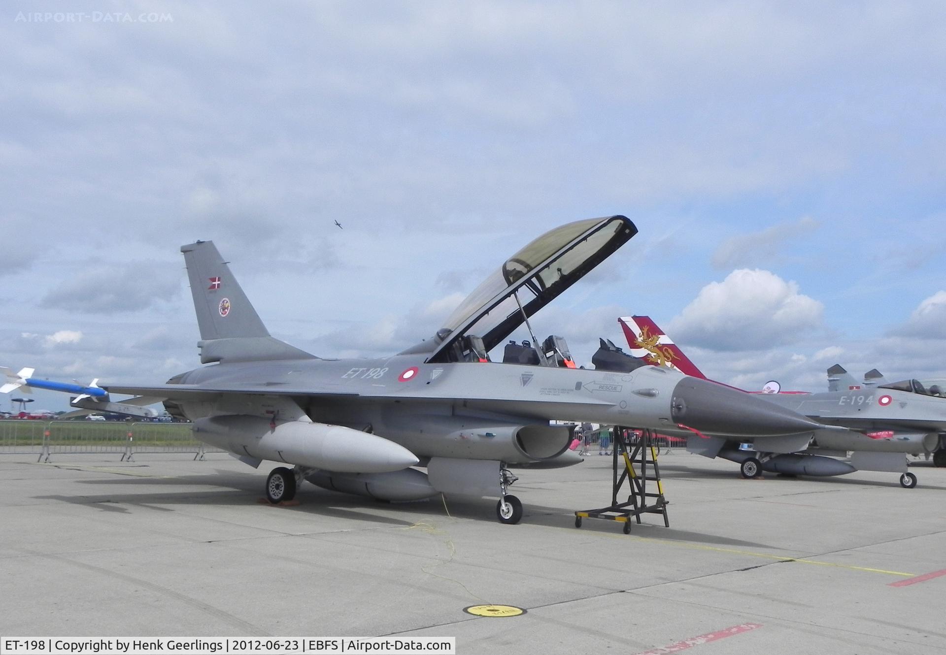 ET-198, General Dynamics F-16BM Fighting Falcon C/N 6G-014, Florennes Int'l Airshow , june 2012 

Danish AF
