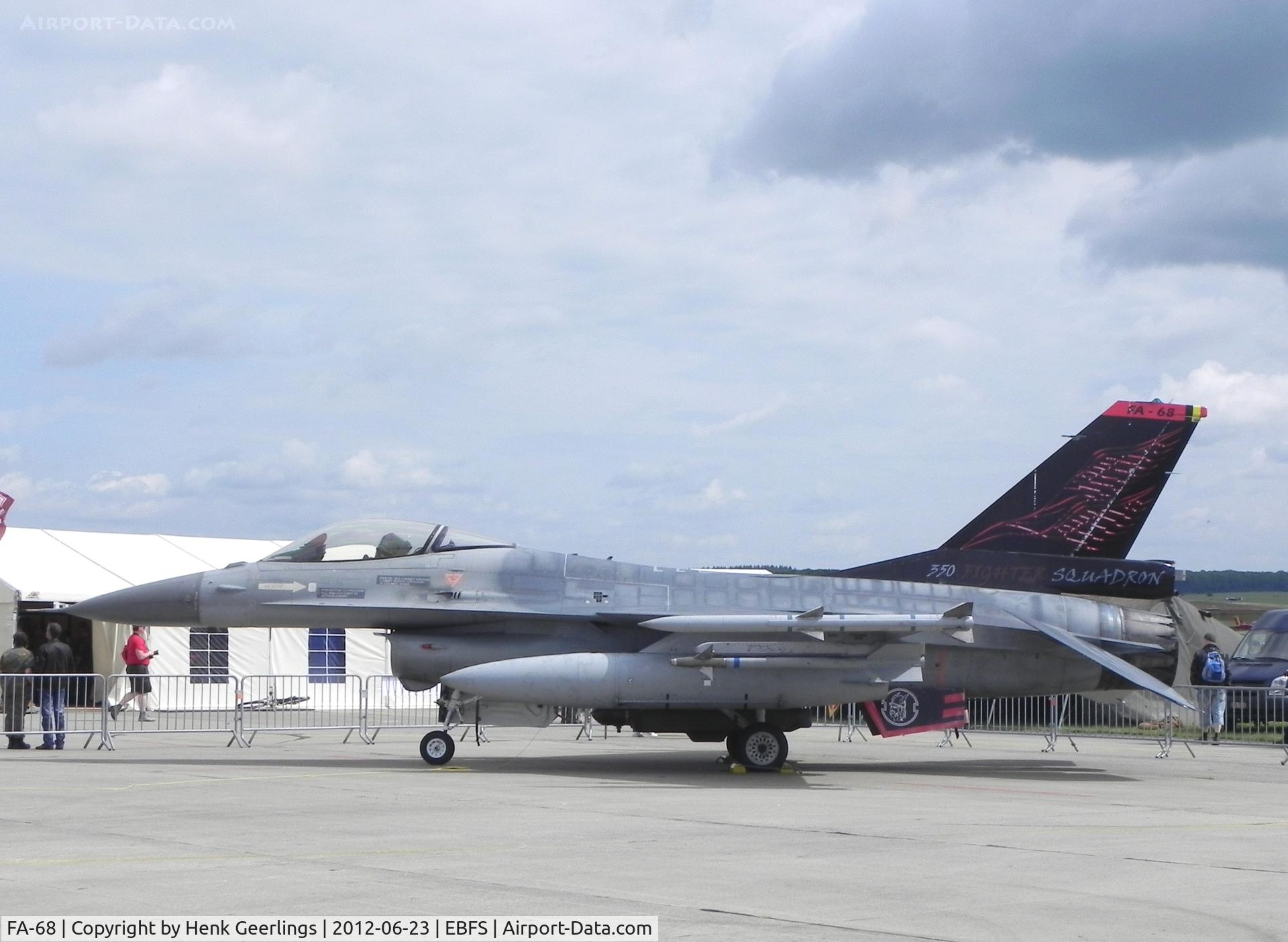 FA-68, SABCA F-16AM Fighting Falcon C/N 6H-68, Florennes Int'l Airshow , june 2012