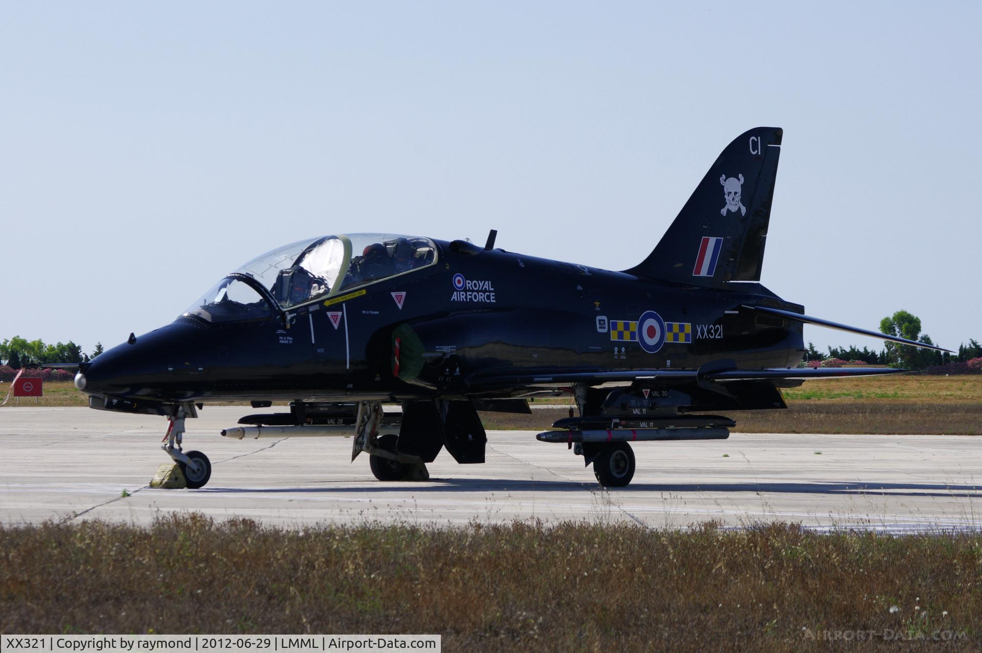 XX321, 1980 Hawker Siddeley Hawk T.1A C/N 164/312146, Hawk XX321/CI of 100Sqd Royal Air Force.