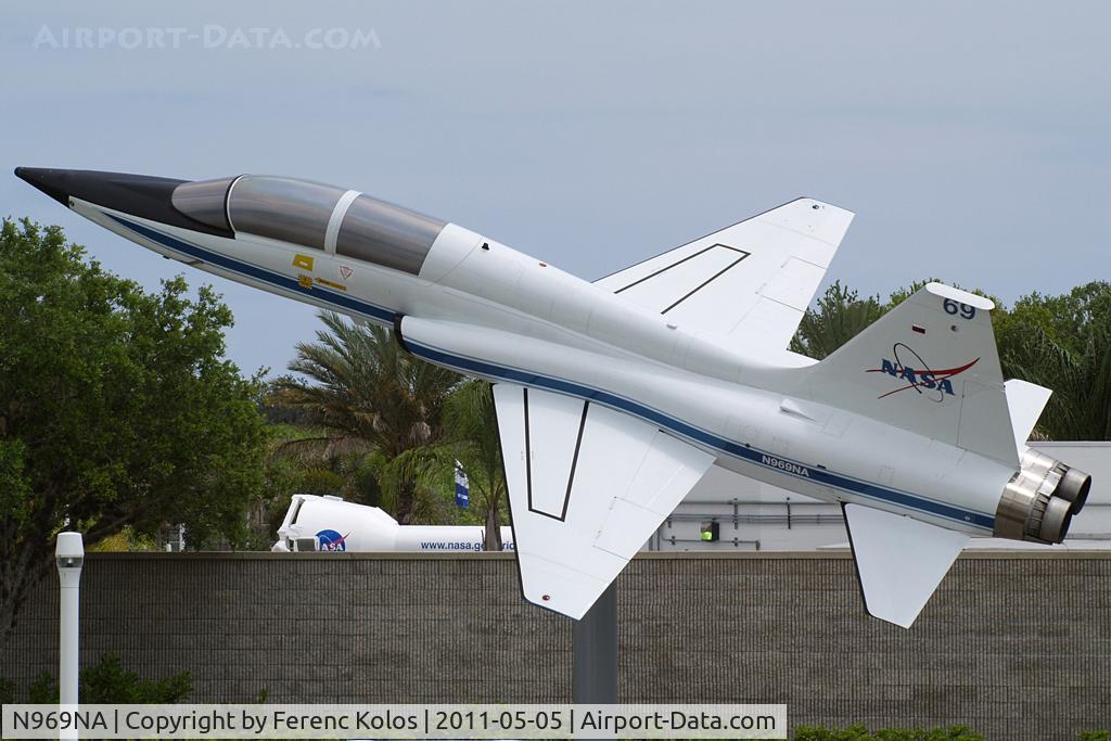 N969NA, Northrop T-38N C/N N5748, Kennedy Space Center visitors center.