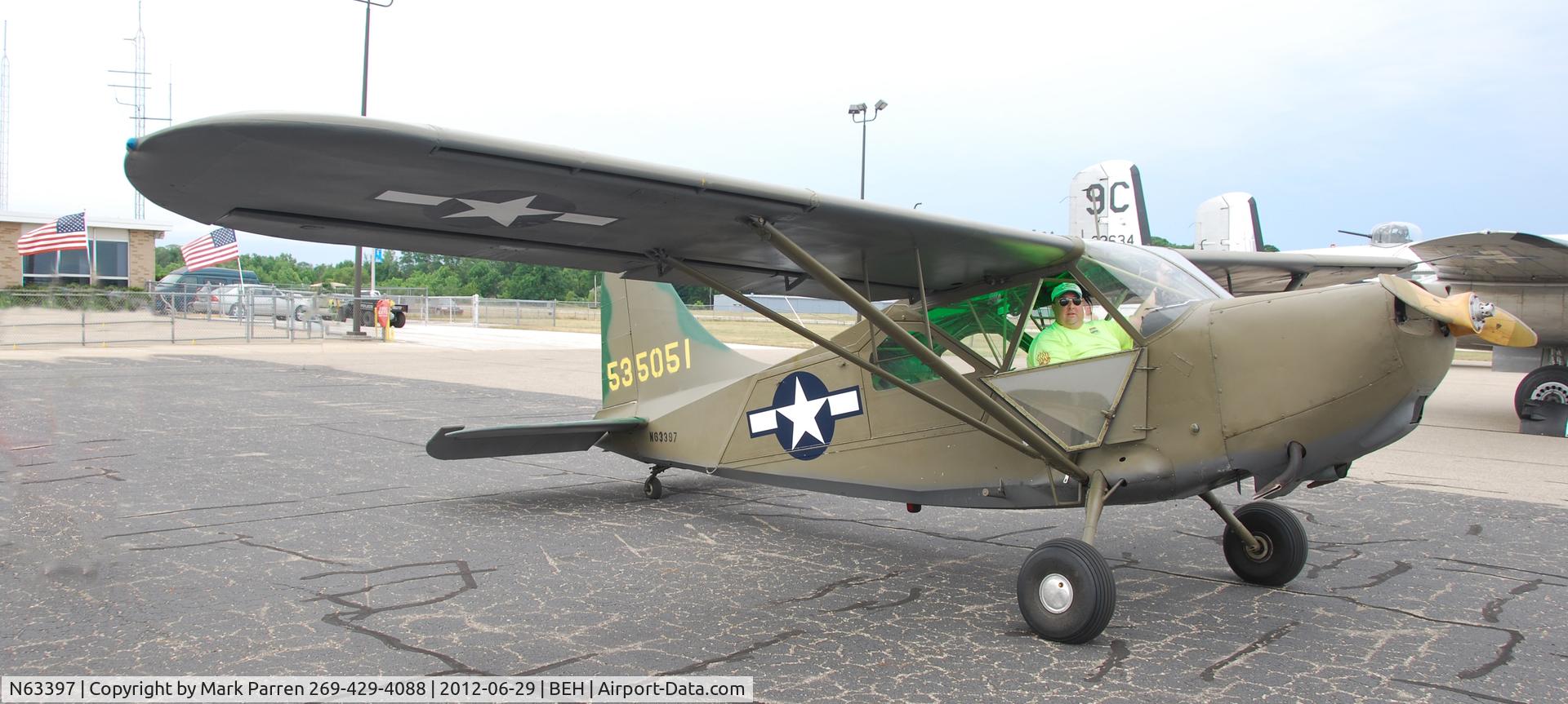N63397, 1946 Stinson L-5G Sentinel C/N 76-4634, Lest We Forget - Benton Harbor, MI  49022