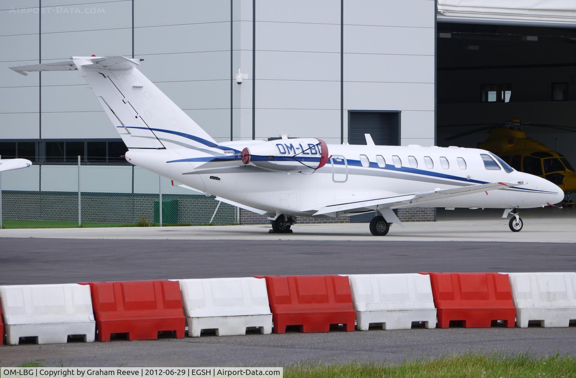 OM-LBG, 2006 Cessna 525B CitationJet CJ3 C/N 525B-0067, Parked at Norwich.