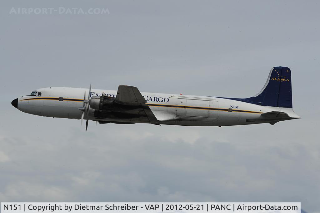 N151, 1958 Douglas DC-6B C/N 45496, Everts Air Cargo DC6