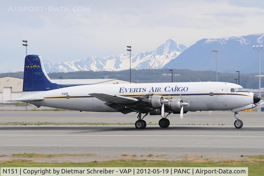 N151, 1958 Douglas DC-6B C/N 45496, Everts Air cargo DC6