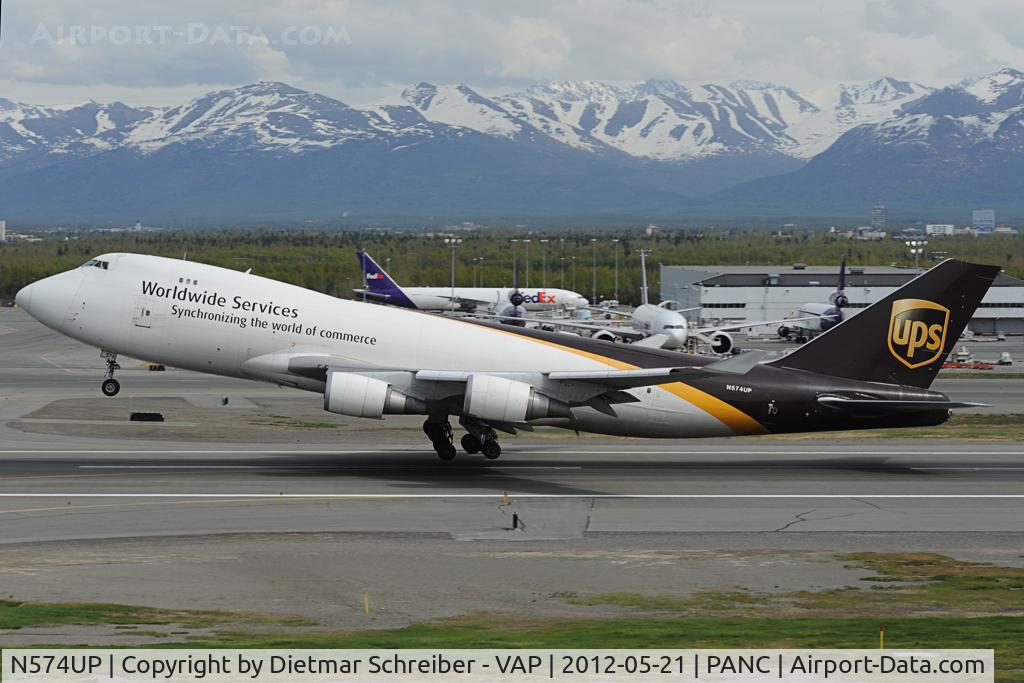 N574UP, 2008 Boeing 747-44AF C/N 35663, UPS Boeing 747-400