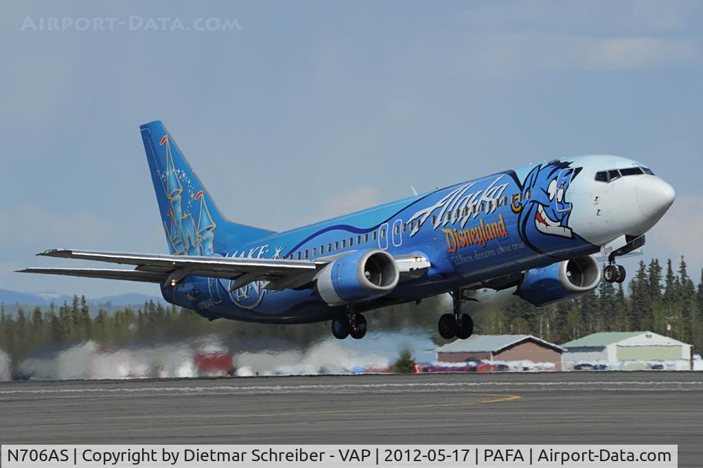 N706AS, 1998 Boeing 737-490 C/N 28894, Alaska Airlines Boeing 737-400
