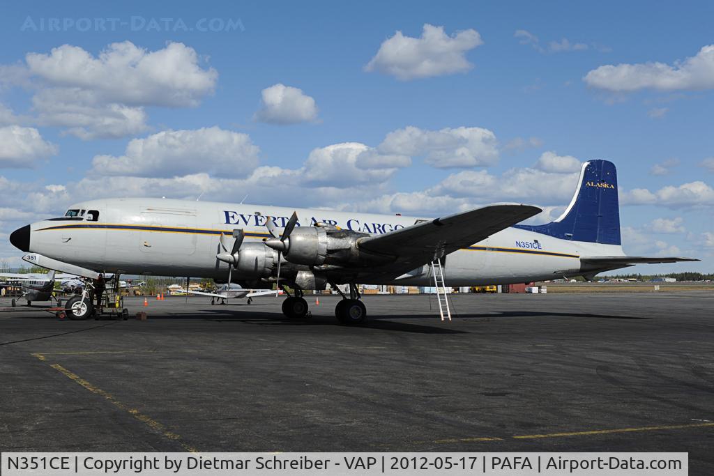 N351CE, 1954 Douglas C-118A Liftmaster (DC-6A) C/N 44599, Everts Air DC6