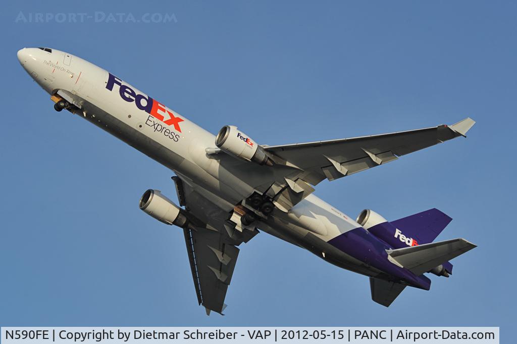 N590FE, 1991 McDonnell Douglas MD-11F C/N 48505, fedex MD11