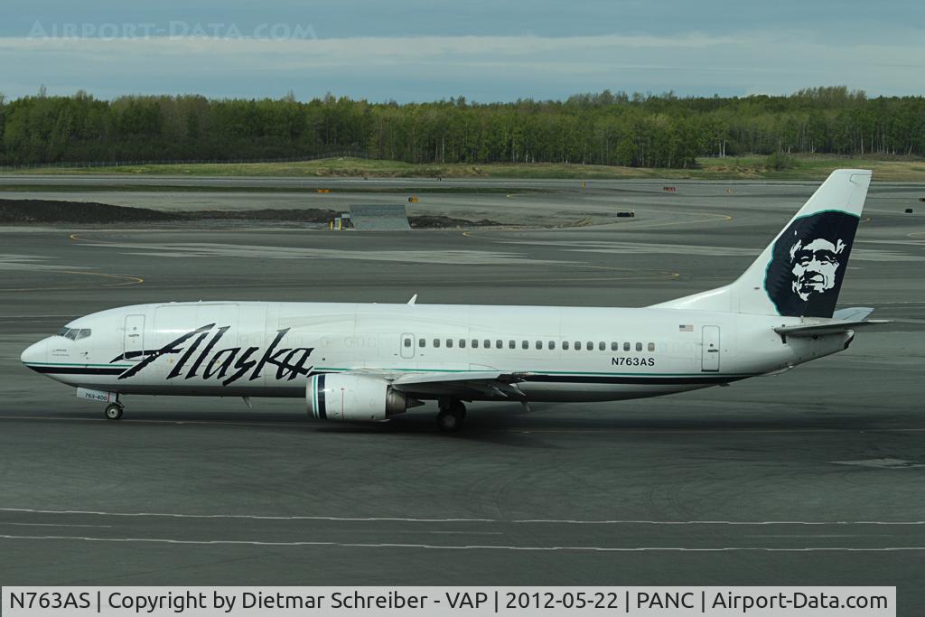 N763AS, 1992 Boeing 737-4Q8 C/N 25100, Alaska Boeing 737-400