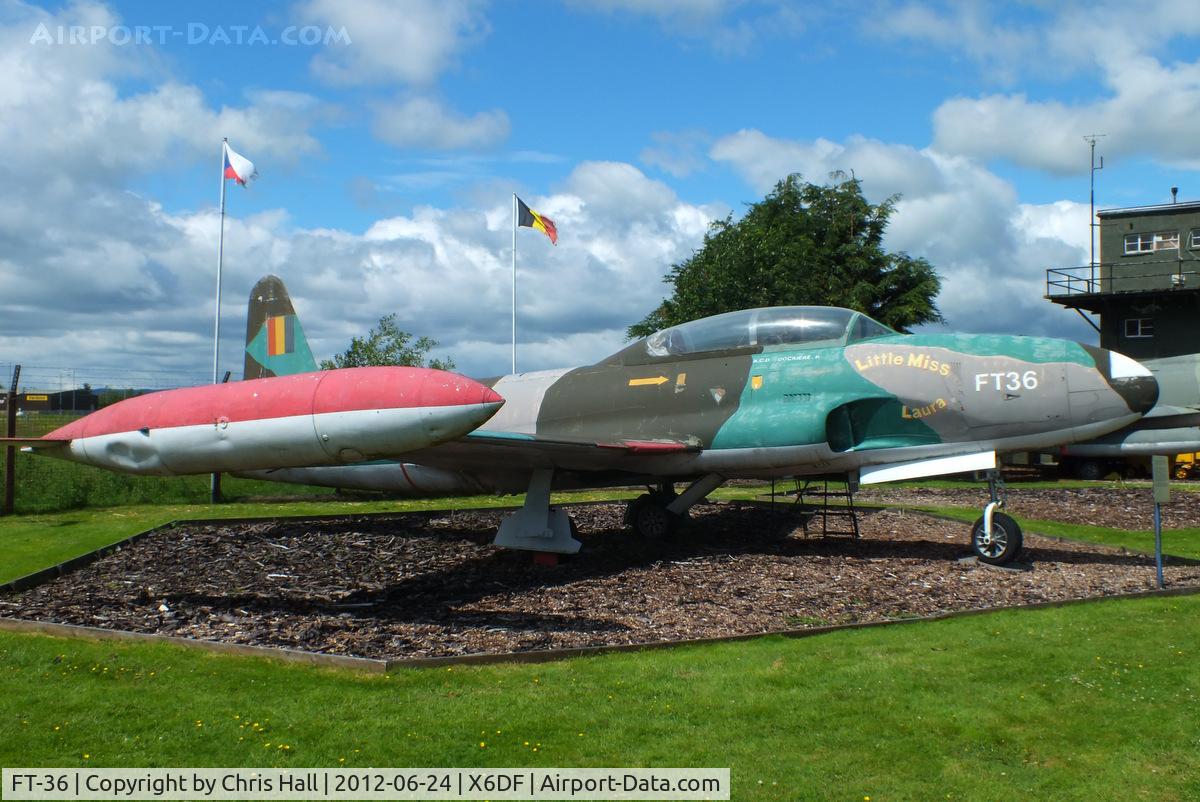 FT-36, 1955 Lockheed T-33A Shooting Star C/N 580-9588, former Belgium Air Force Lockheed T-33A preserved at the Dumfries & Galloway Aviation Museum