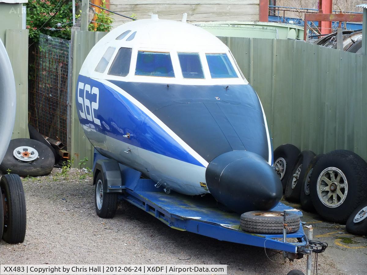 XX483, 1978 Scottish Aviation HP-137 Jetstream T.2 C/N 264, XX483 started its life with the CFS and then with the No 5 FTS, RAF. Transferring to the Royal Navy and service with 750 Sqn, FAA, Culdrose, Cornwall. The aircraft made its last flight to RAF Shawbury on 2 April 1996.