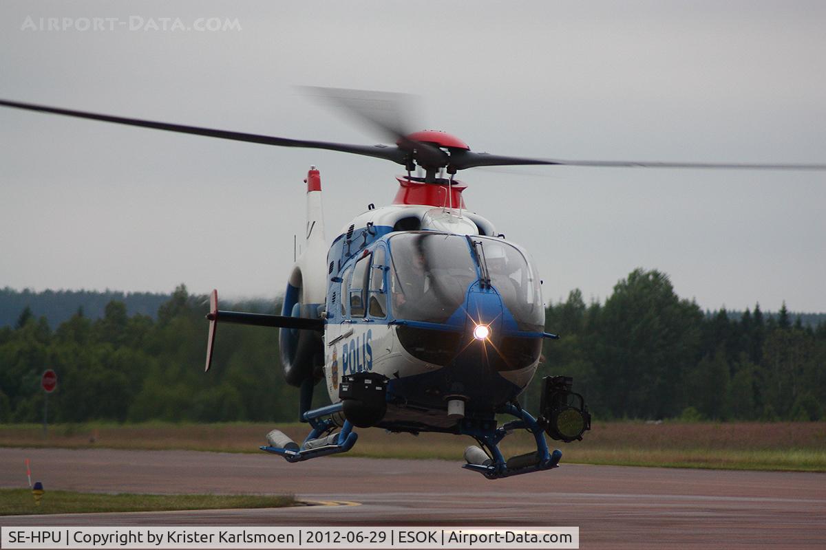 SE-HPU, 2002 Eurocopter EC-135P-2+ C/N 0225, Departing after refueling.