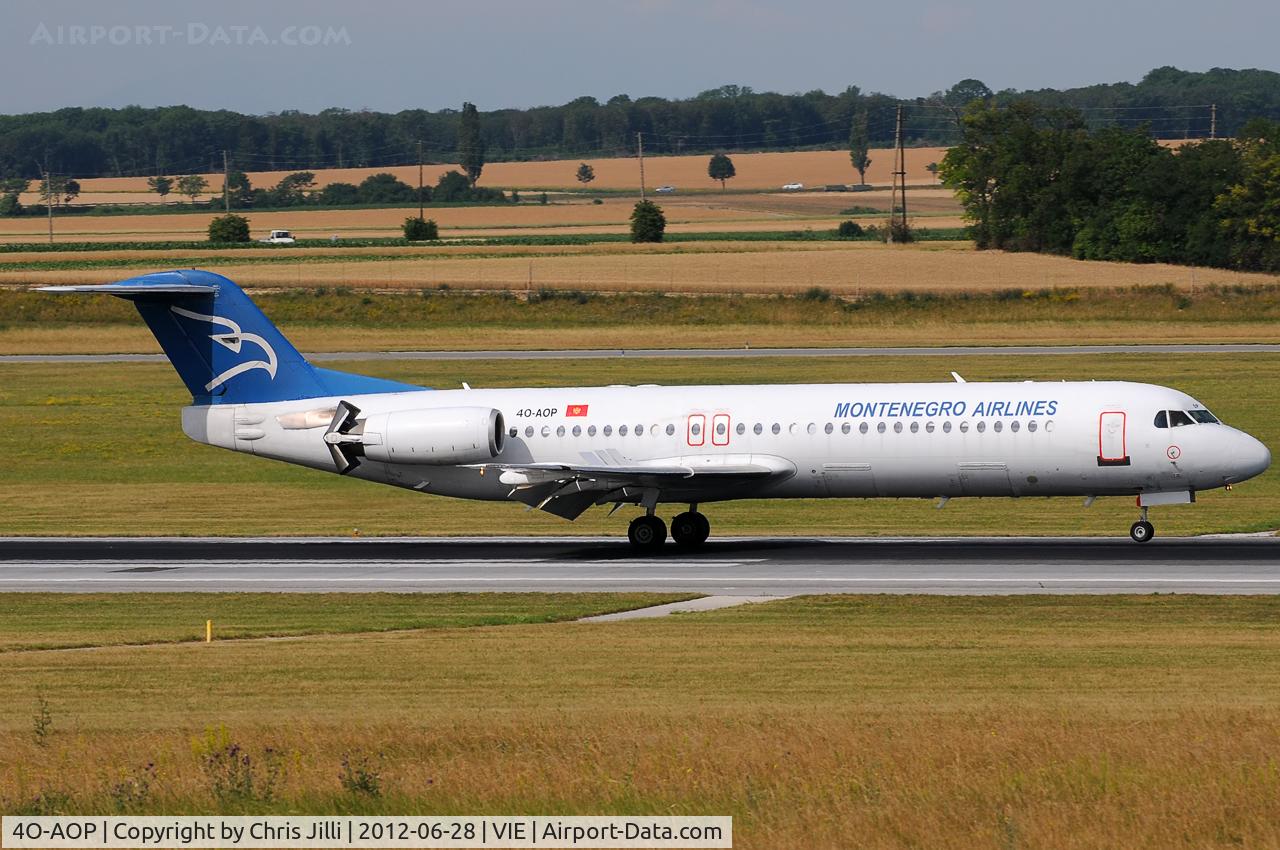 4O-AOP, 1991 Fokker 100 (F-28-0100) C/N 11332, Montenegro Airlines