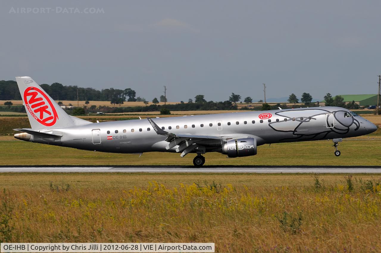 OE-IHB, 2009 Embraer 190LR (ERJ-190-100LR) C/N 19000294, NIKI