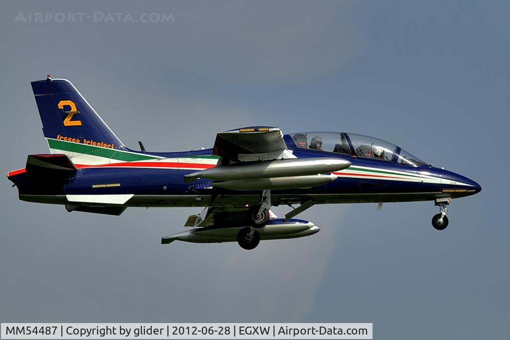 MM54487, Aermacchi MB-339PAN C/N 6684/079/AA035, Arrival of Frecce Tricolore..