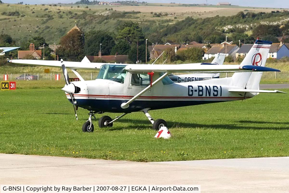 G-BNSI, 1981 Cessna 152 C/N 152-84853, Seen here at its home base of Shoreham~G