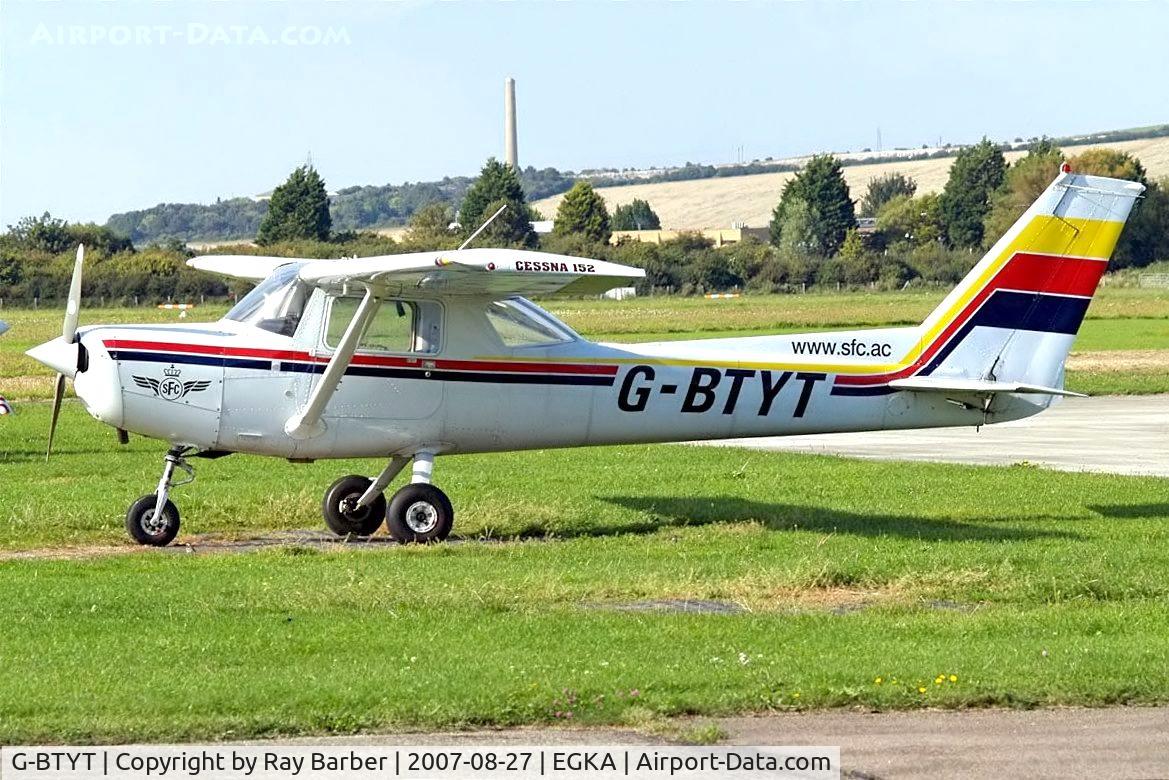 G-BTYT, 1978 Cessna 152 C/N 152-80455, Seen here at its home base of Shoreham~G