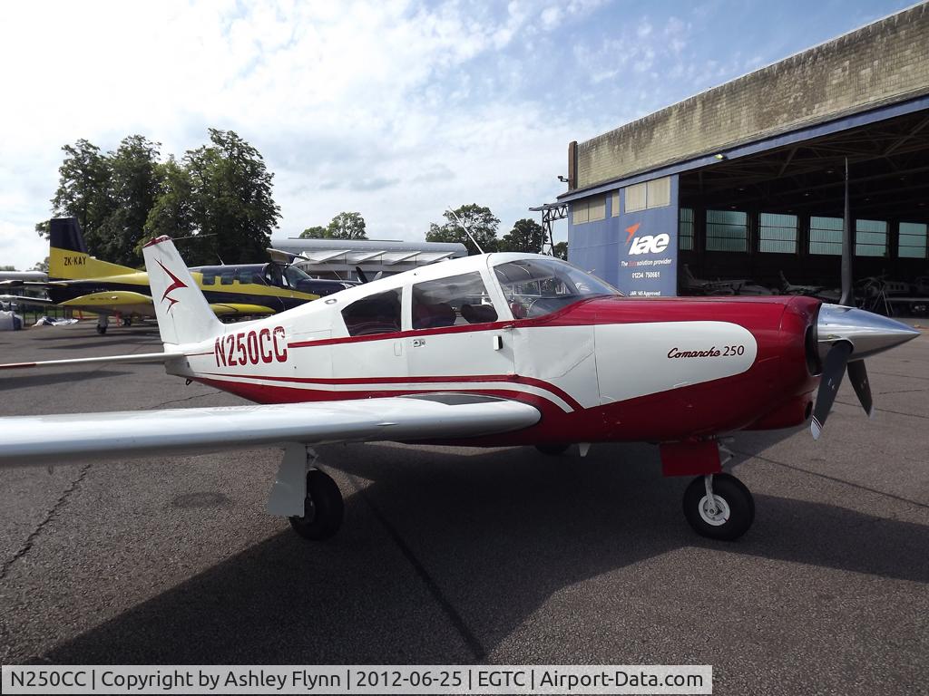 N250CC, 1960 Piper PA-24-250 Comanche C/N 24-1931, Visiting Cranfield.