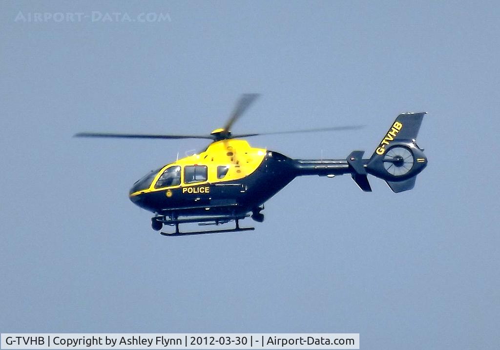 G-TVHB, 2010 Eurocopter EC-135P-2+ C/N 0874, Thames Valley Police air support unit hovering not far from my house.