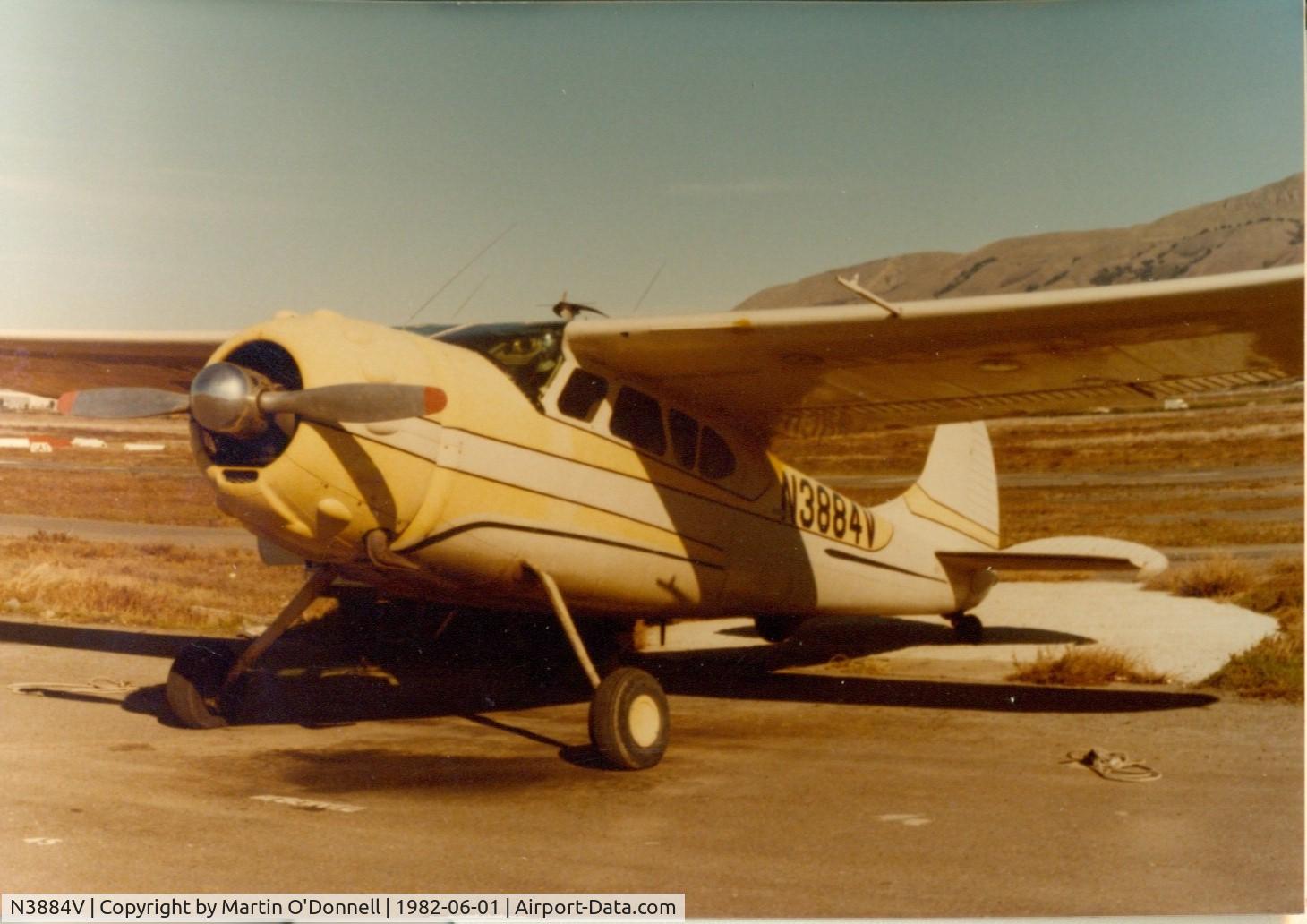 N3884V, 1949 Cessna 195 C/N 7353, Taken at Fremont Airport, CA.