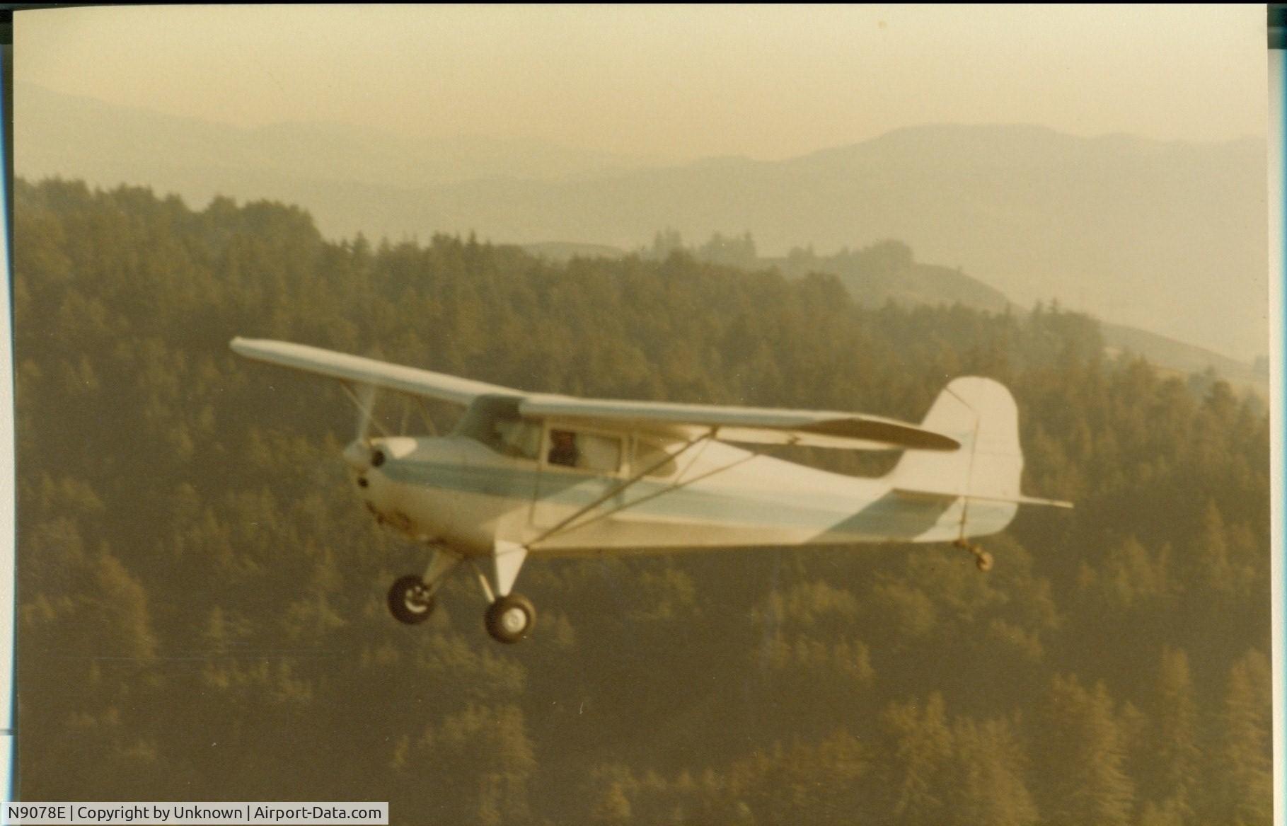 N9078E, 1946 Aeronca 11AC Chief C/N 11AC-710, Around Watsonville, CA.