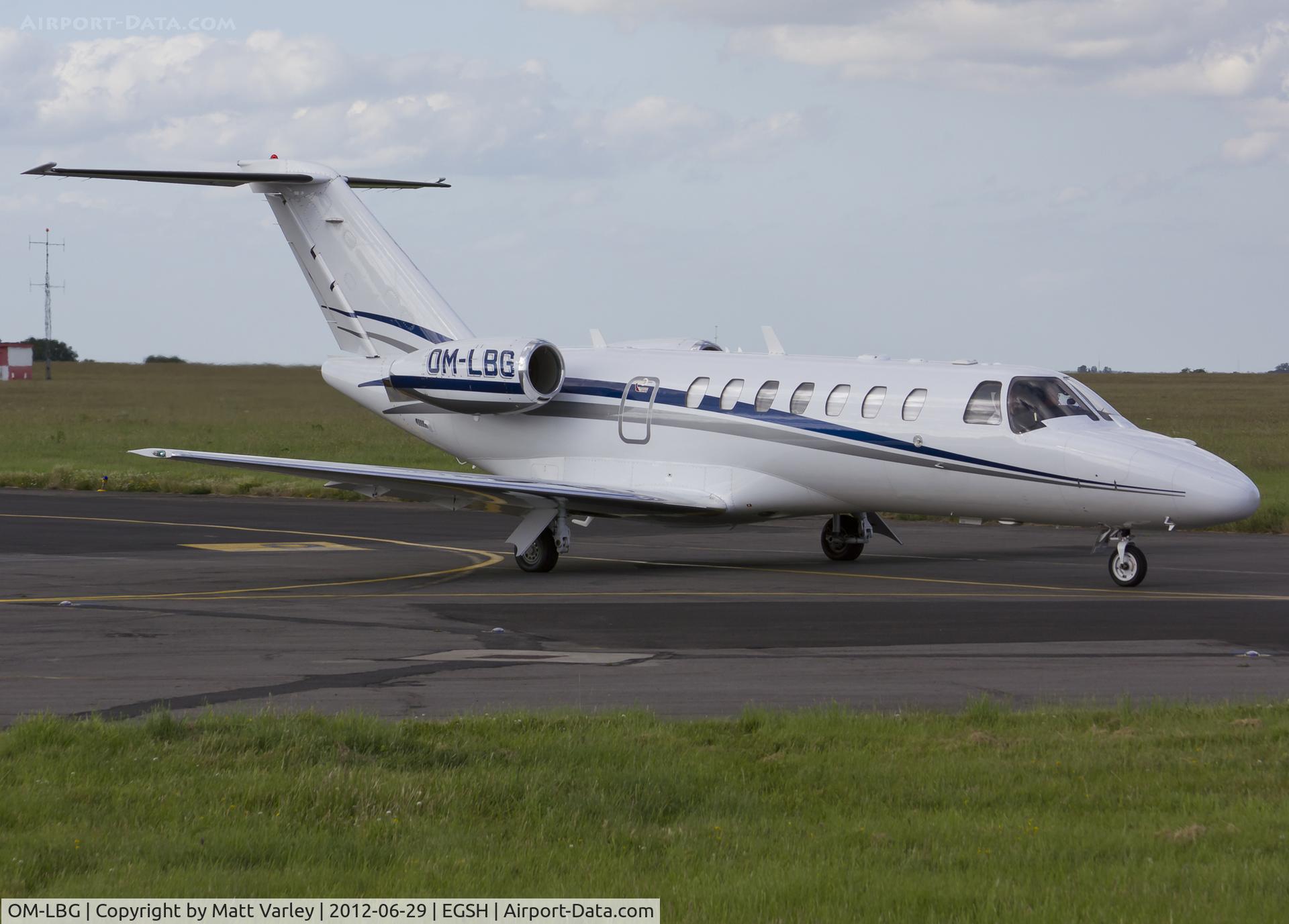 OM-LBG, 2006 Cessna 525B CitationJet CJ3 C/N 525B-0067, Departing SaxonAir.