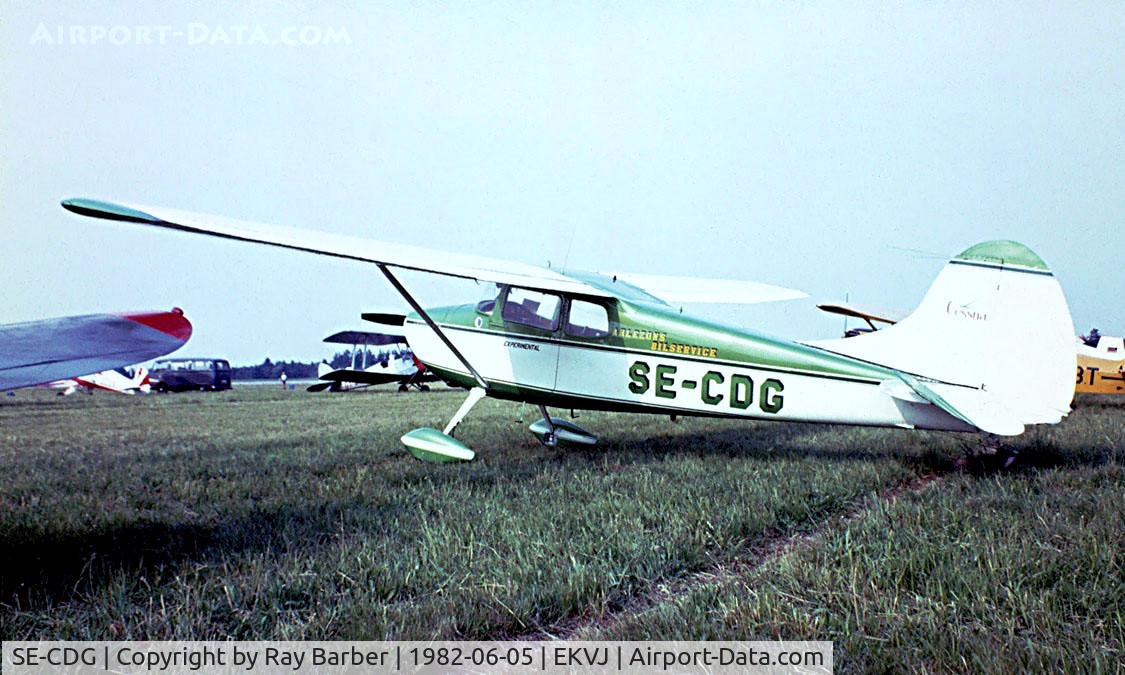 SE-CDG, 1955 Cessna 170B C/N 26988, Has now been written off. taken from a slide.
