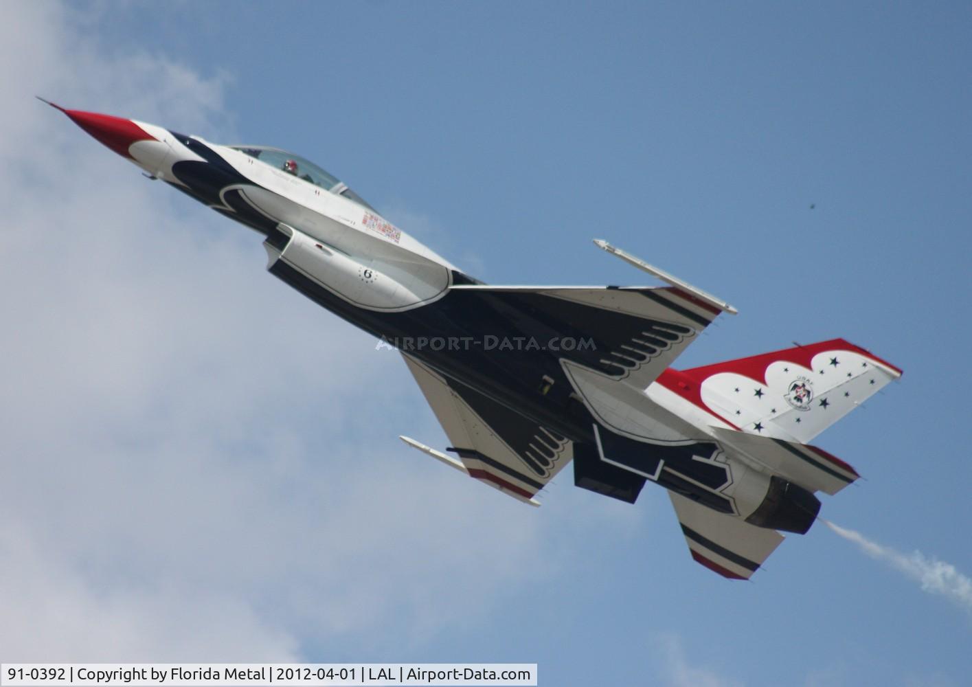 91-0392, 1993 General Dynamics F-16C Fighting Falcon C/N CC-90, Thunderbirds #6