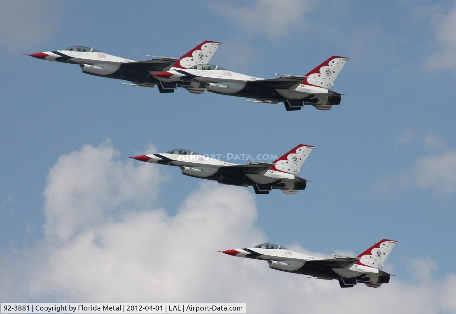 92-3881, 1992 General Dynamics F-16C Fighting Falcon C/N CC-123, Thunderbirds #2