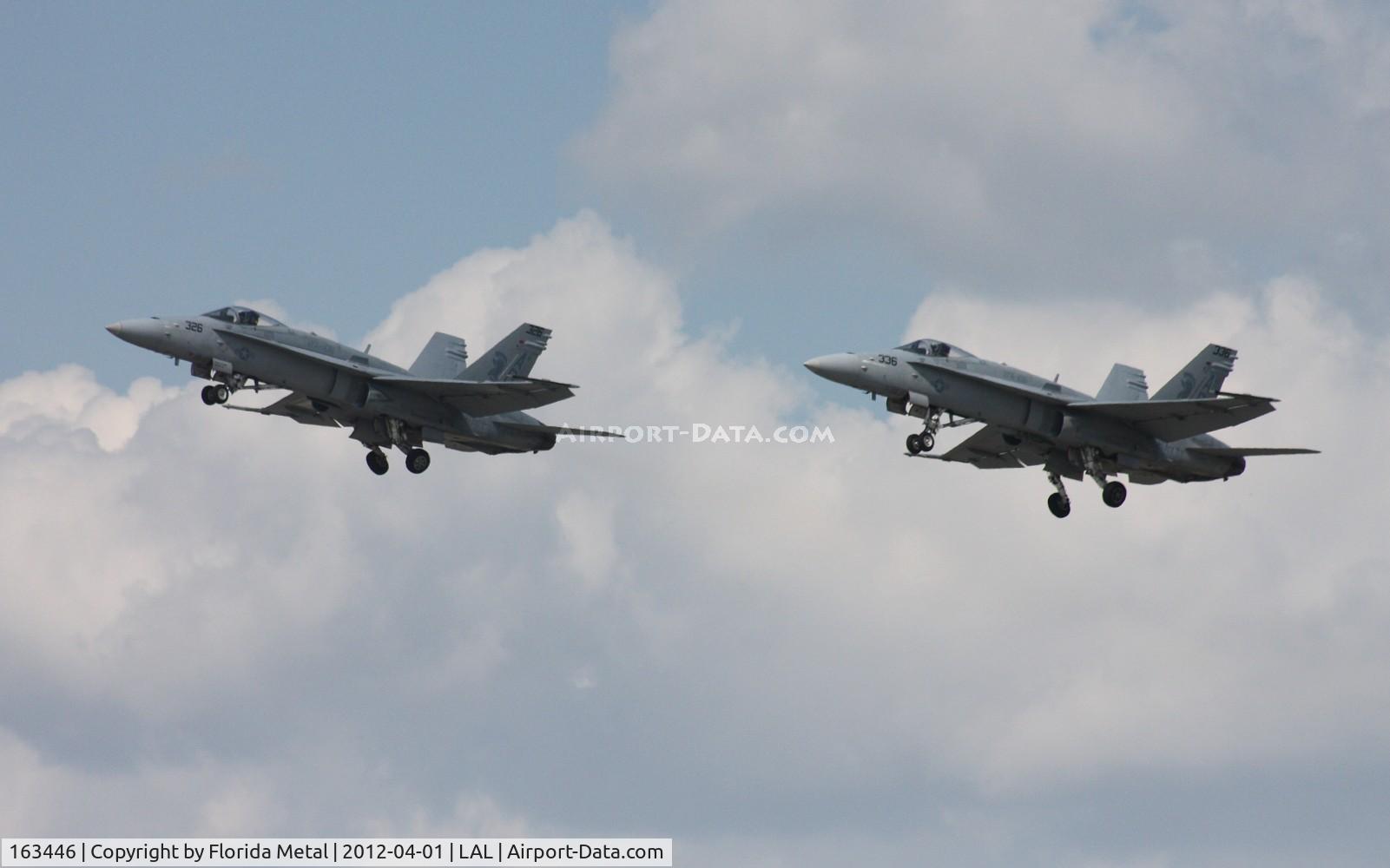 163446, 1987 McDonnell Douglas F/A-18C-23-MC Hornet C/N 652/C016, F-18s taking off