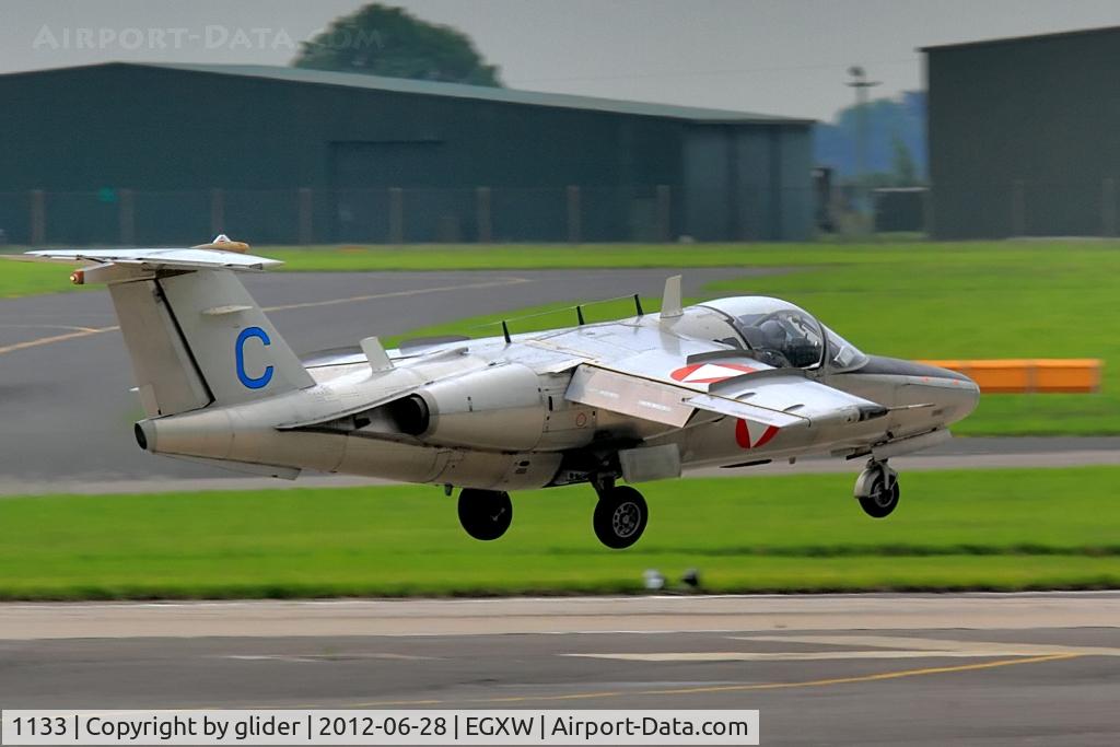 1133, Saab 105OE C/N 105433, Smooth landing in prospect