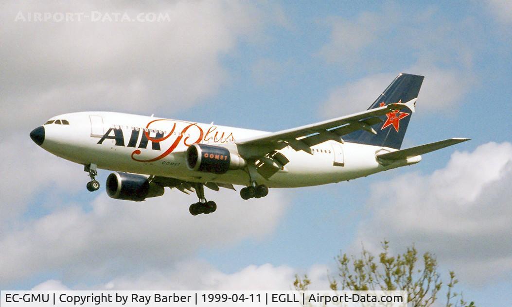 EC-GMU, 1988 Airbus A310-324 C/N 451, Airbus A310-324 [451] (Air Plus Comet) Heathrow~G 11/04/1999. Broken up Opa Locka in 2009.