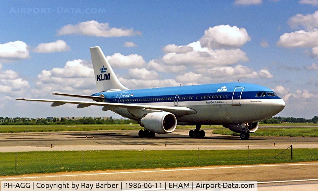 PH-AGG, 1985 Airbus A310-203 C/N 353, Airbus A310-203 [353] (KLM Royal Dutch Airlines) Schiphol~PH 11/06/1986