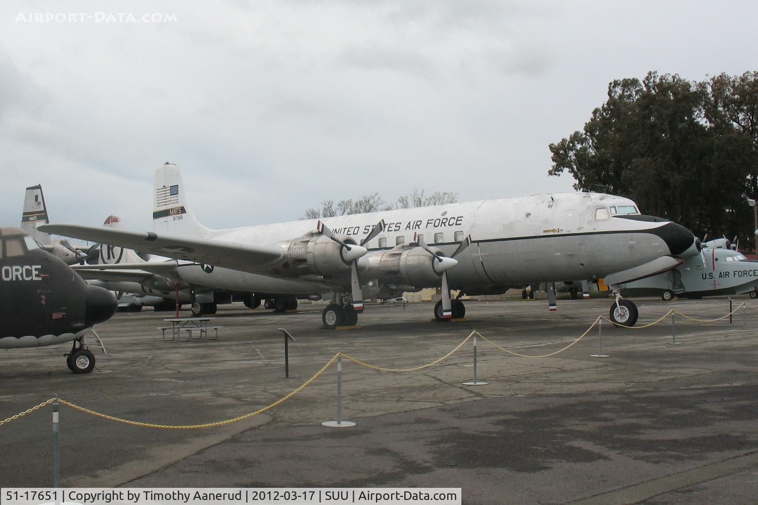 51-17651, 1951 Douglas VC-118B Liftmaster (R6D-1) C/N 43705, 1951 Douglas C-118A Liftmaster, c/n: 43705, Travis AFB