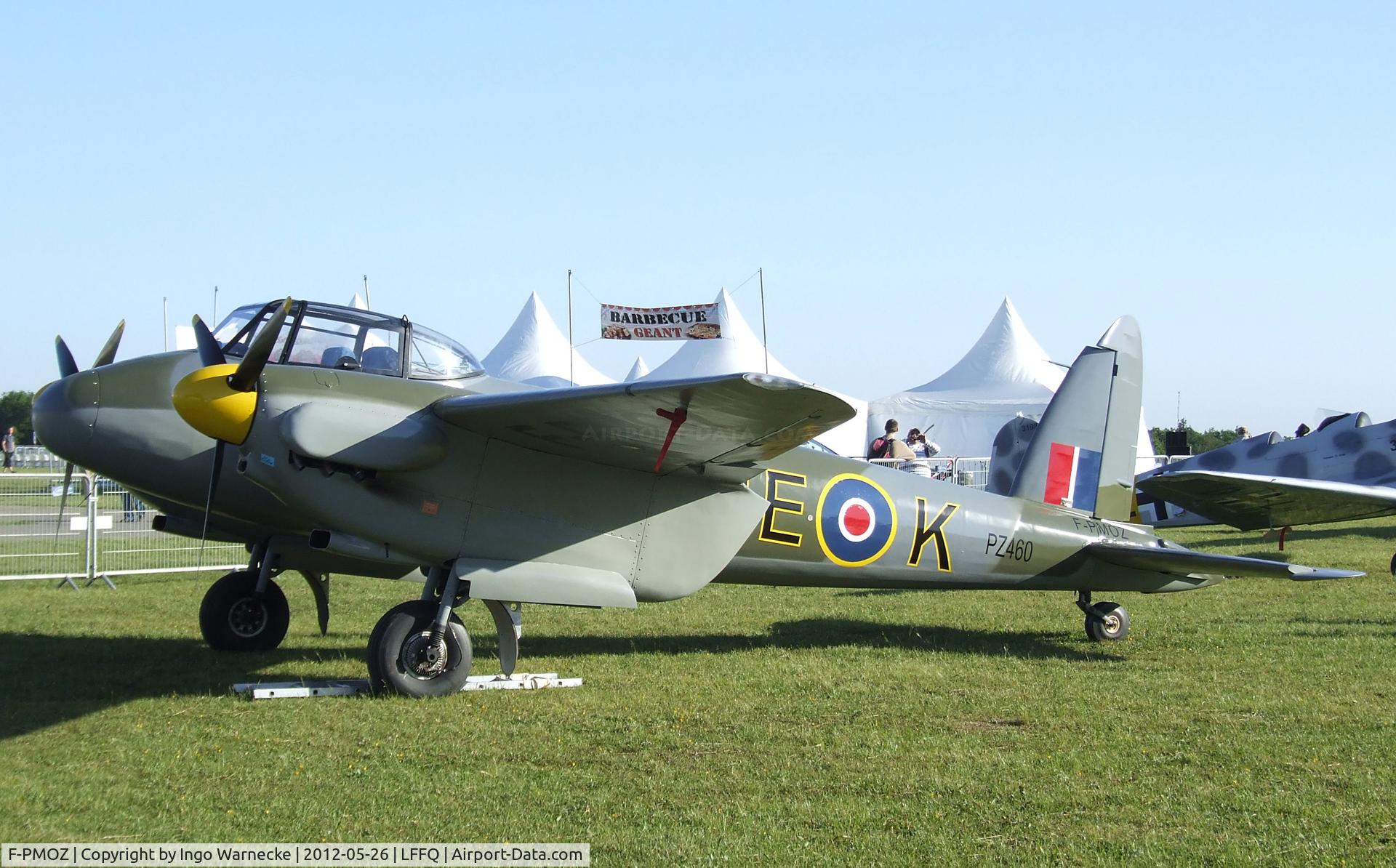 F-PMOZ, De Havilland (BBC) DH-98 Mosquito Replica C/N 1, RRAA Mosquito 3/4-scale replica at the Meeting Aerien 2012, La-Ferte-Alais
