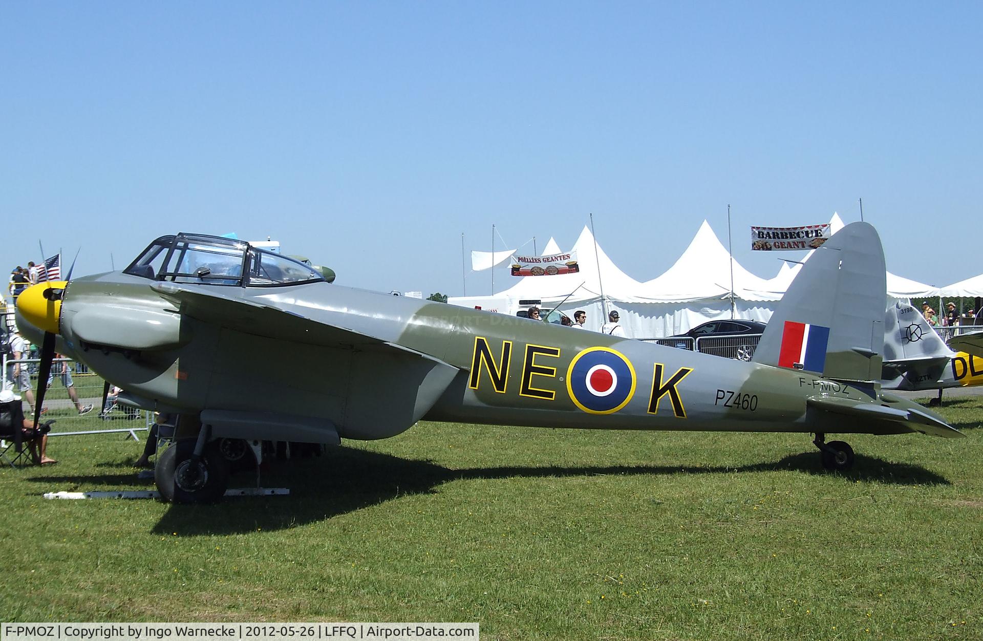 F-PMOZ, De Havilland (BBC) DH-98 Mosquito Replica C/N 1, RRAA Mosquito 3/4-scale replica at the Meeting Aerien 2012, La-Ferte-Alais