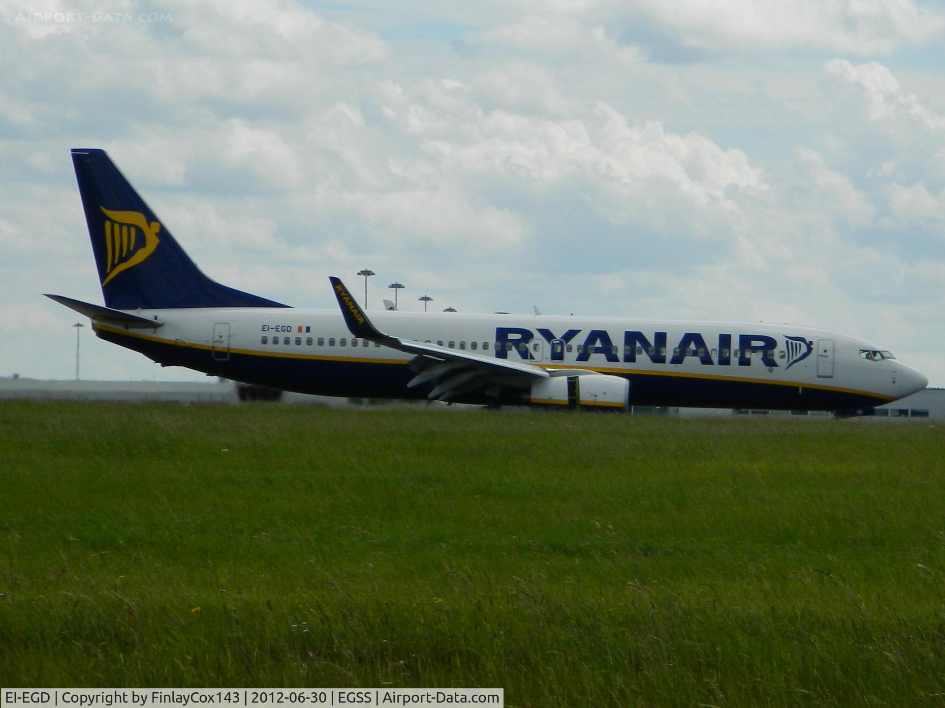 EI-EGD, 2010 Boeing 737-8AS C/N 34981, Ryanair Boeing 737-8AS(WL) at London Stansted