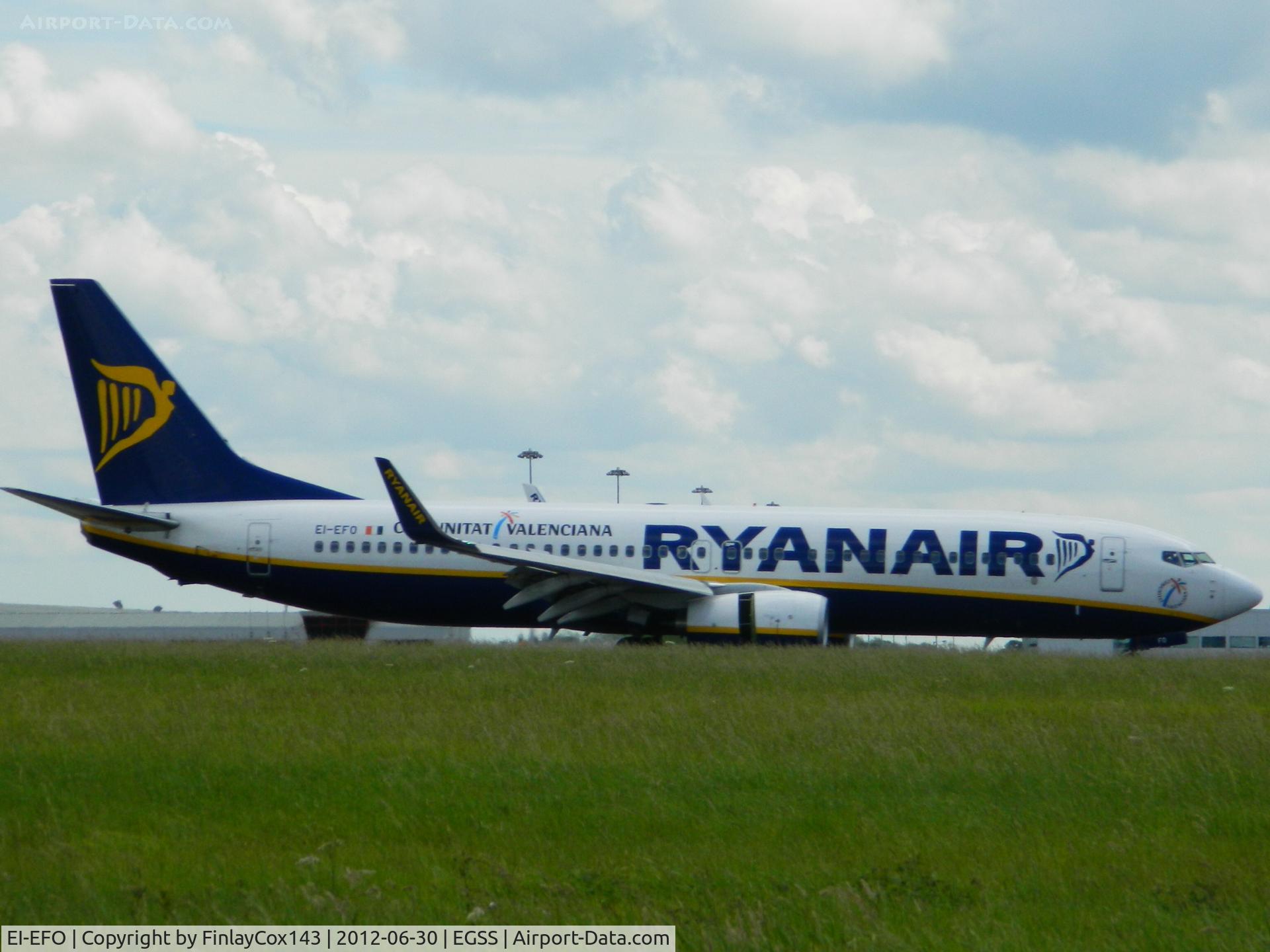EI-EFO, 2009 Boeing 737-8AS C/N 37539, Ryanair Boeing 737-8AS(WL) at London Stansted