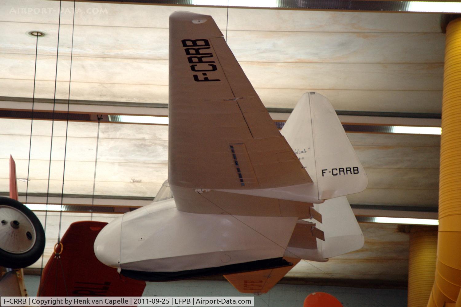 F-CRRB, Fauvel AV-36 C/N 102, This Fauvel AV 36 flying wing glider used to flown by French gliding champion Eric Nessler. It is now preserved in the Musee de l' Air et de l' Espace at Le Bourget, Paris, France.
