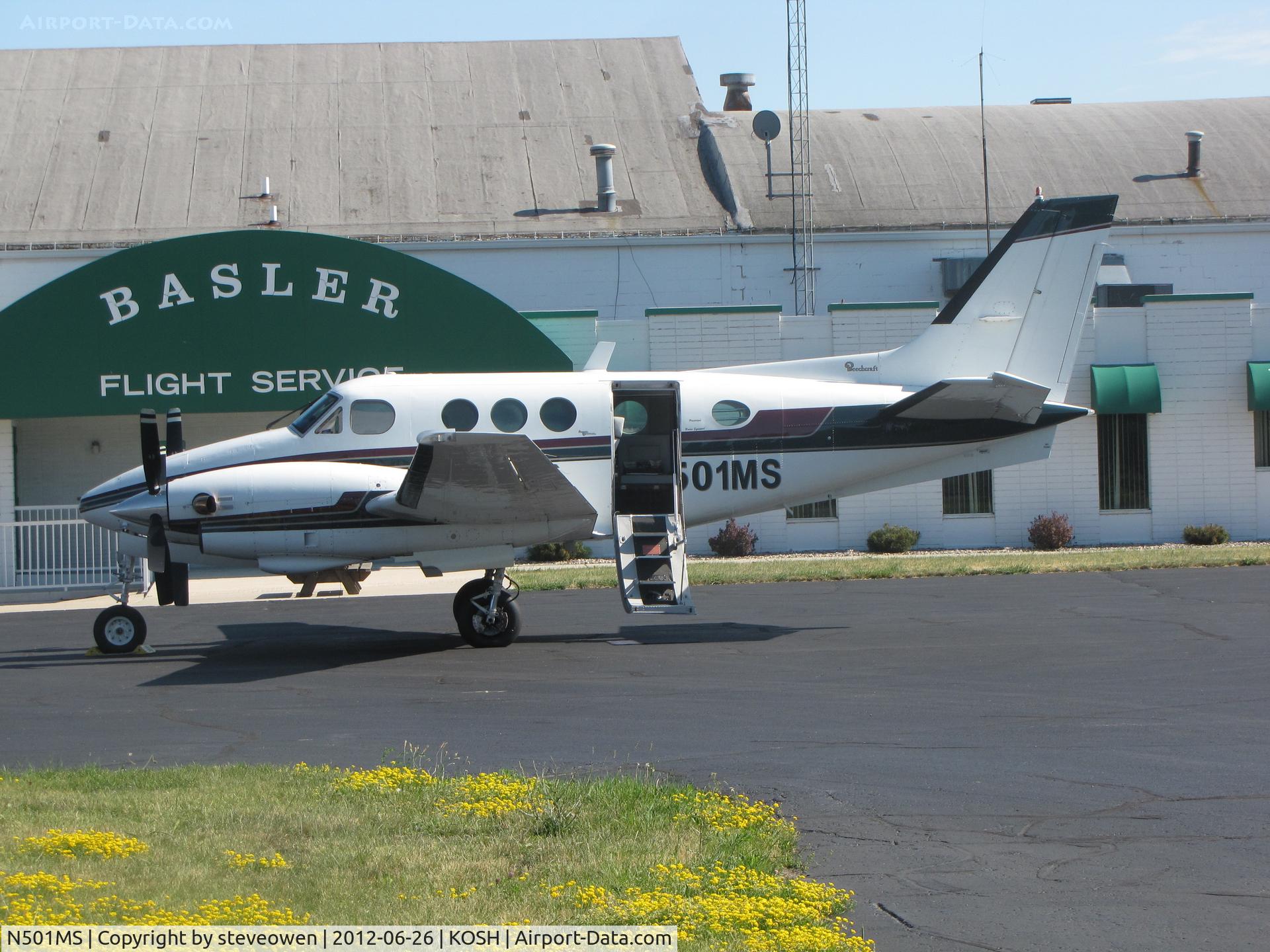 N501MS, 1974 Beech C90 King Air C/N LJ-626, @ Basler FBO
