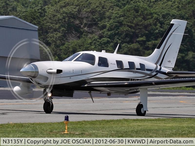 N3135Y, 2006 Piper PA-46-500TP C/N 4697258, Arriving at Cape May