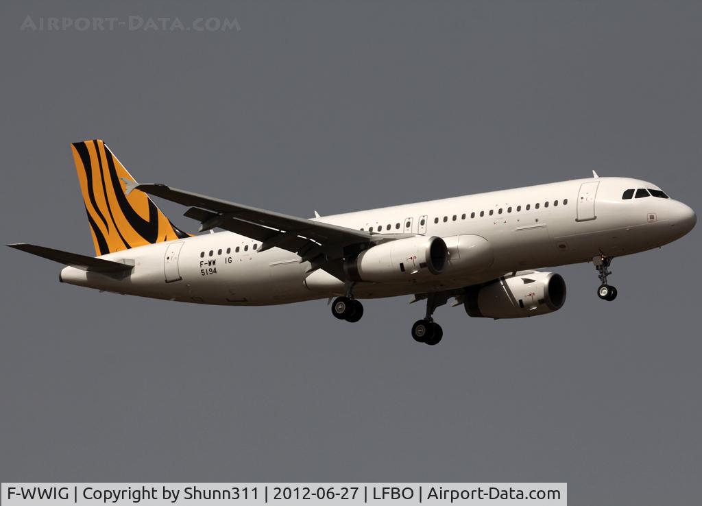 F-WWIG, 2012 Airbus A320-232 C/N 5194, C/n 5194 - To be RP-C6320 for South East Asian Airlines in Tiger Airways basic c/s