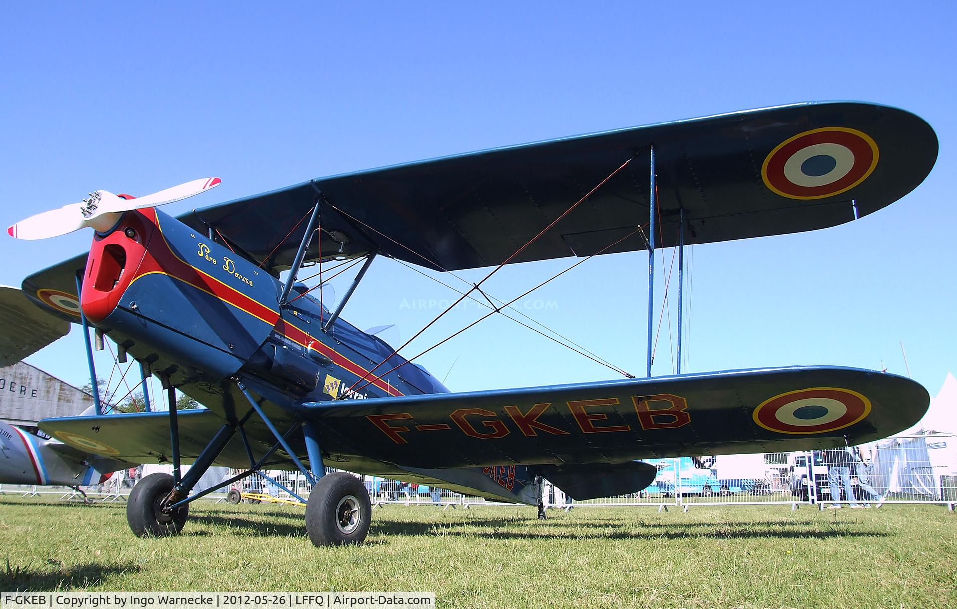 F-GKEB, Stampe-Vertongen SV-4C C/N 618, Stampe-Vertongen (Nord SNCAN) SV-4C at the Meeting Aerien 2012, La-Ferte-Alais
