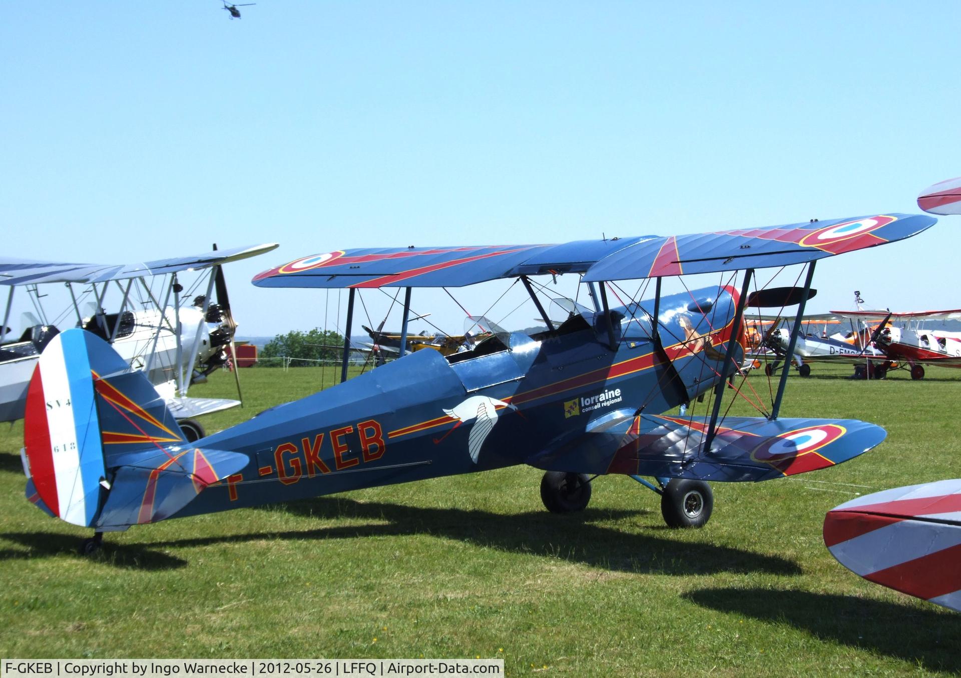 F-GKEB, Stampe-Vertongen SV-4C C/N 618, Stampe-Vertongen (Nord SNCAN) SV-4C at the Meeting Aerien 2012, La-Ferte-Alais