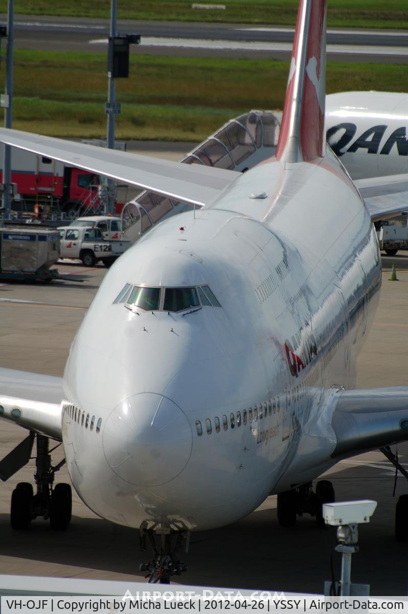 VH-OJF, 1989 Boeing 747-438 C/N 24483, At Sydney