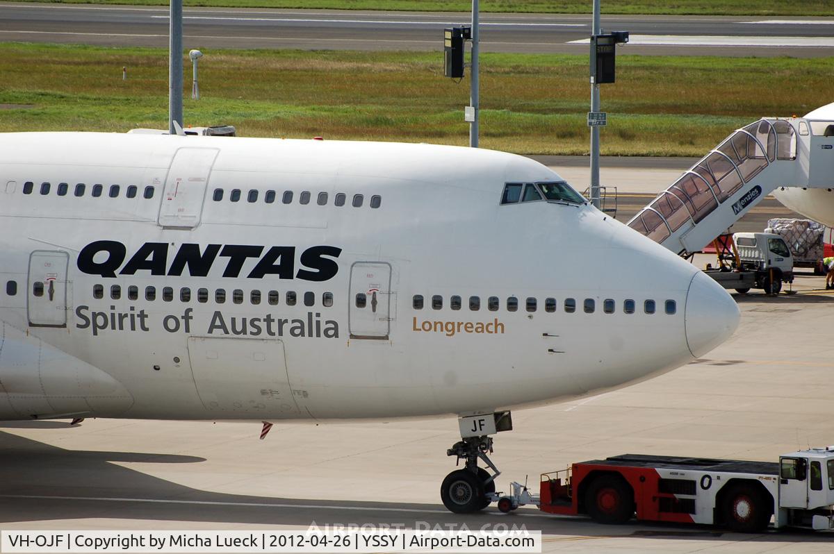 VH-OJF, 1989 Boeing 747-438 C/N 24483, At Sydney