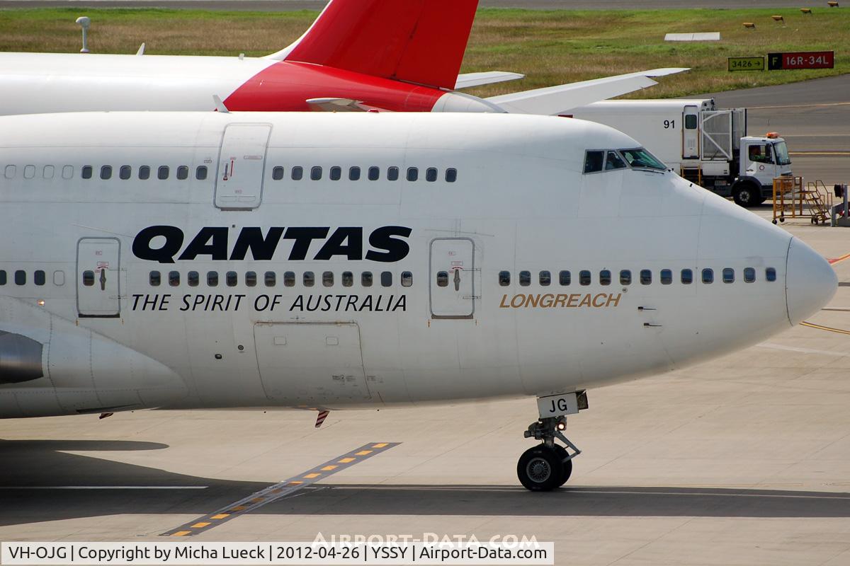 VH-OJG, 1990 Boeing 747-438 C/N 24779, At Sydney