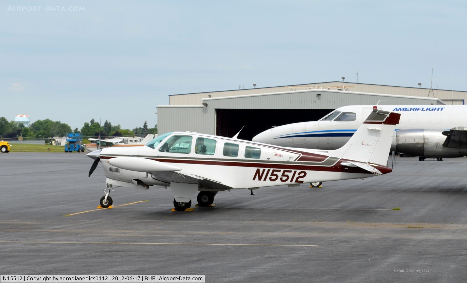 N15512, 1989 Beech A36 Bonanza 36 C/N E-2486, N15512 in Buffalo.