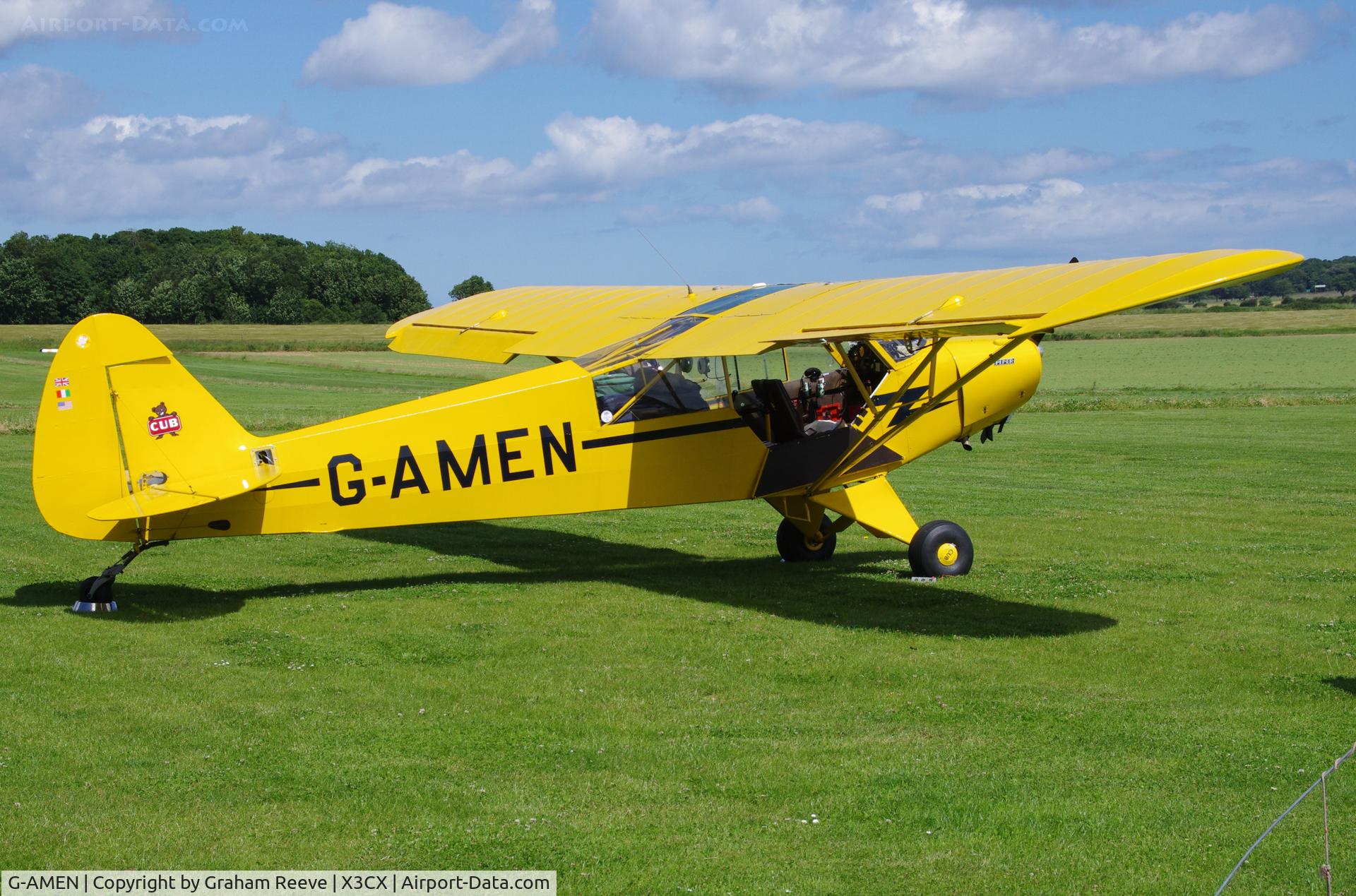 G-AMEN, 1952 Piper L-18C Super Cub C/N 18-1998, Parked at Northrepps.