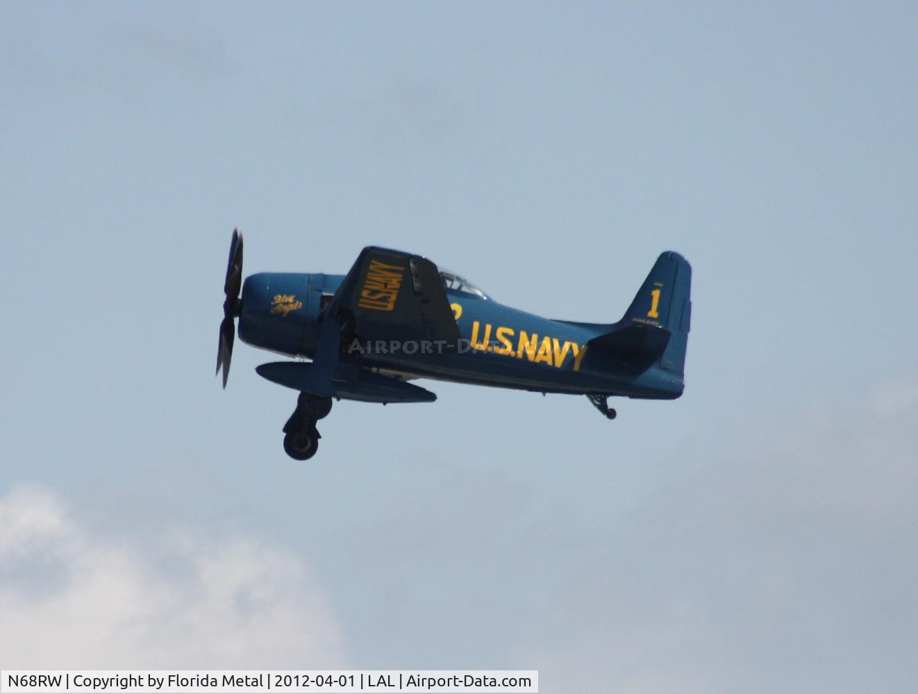 N68RW, 1947 Grumman F8F-2 (G58) Bearcat C/N D.1162, F8F-2 Bearcat in Blue Angels colors